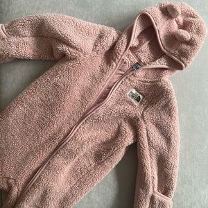 Pink 18-24 month North Face jumpsuit